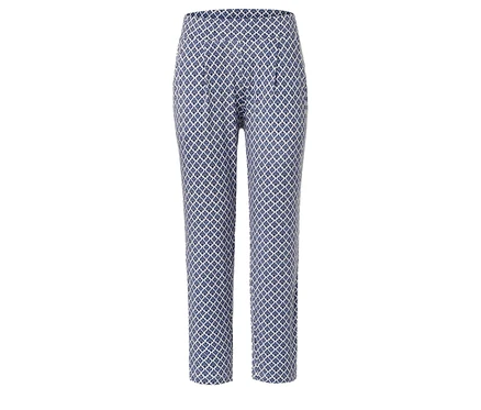 Un pantalon en jersey imprimé.