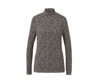 Blouse imprimée à col montant