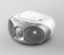 Un boombox CD Philips « AZ215 », gris, sur fond gris.