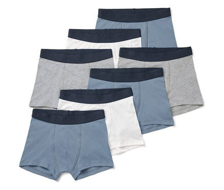 7 boxers pour enfant, bleus