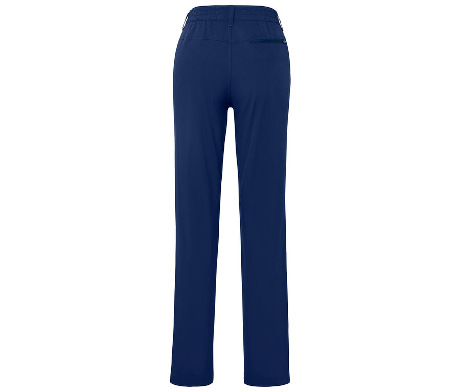 Pantalon bleu avec taille élastique.