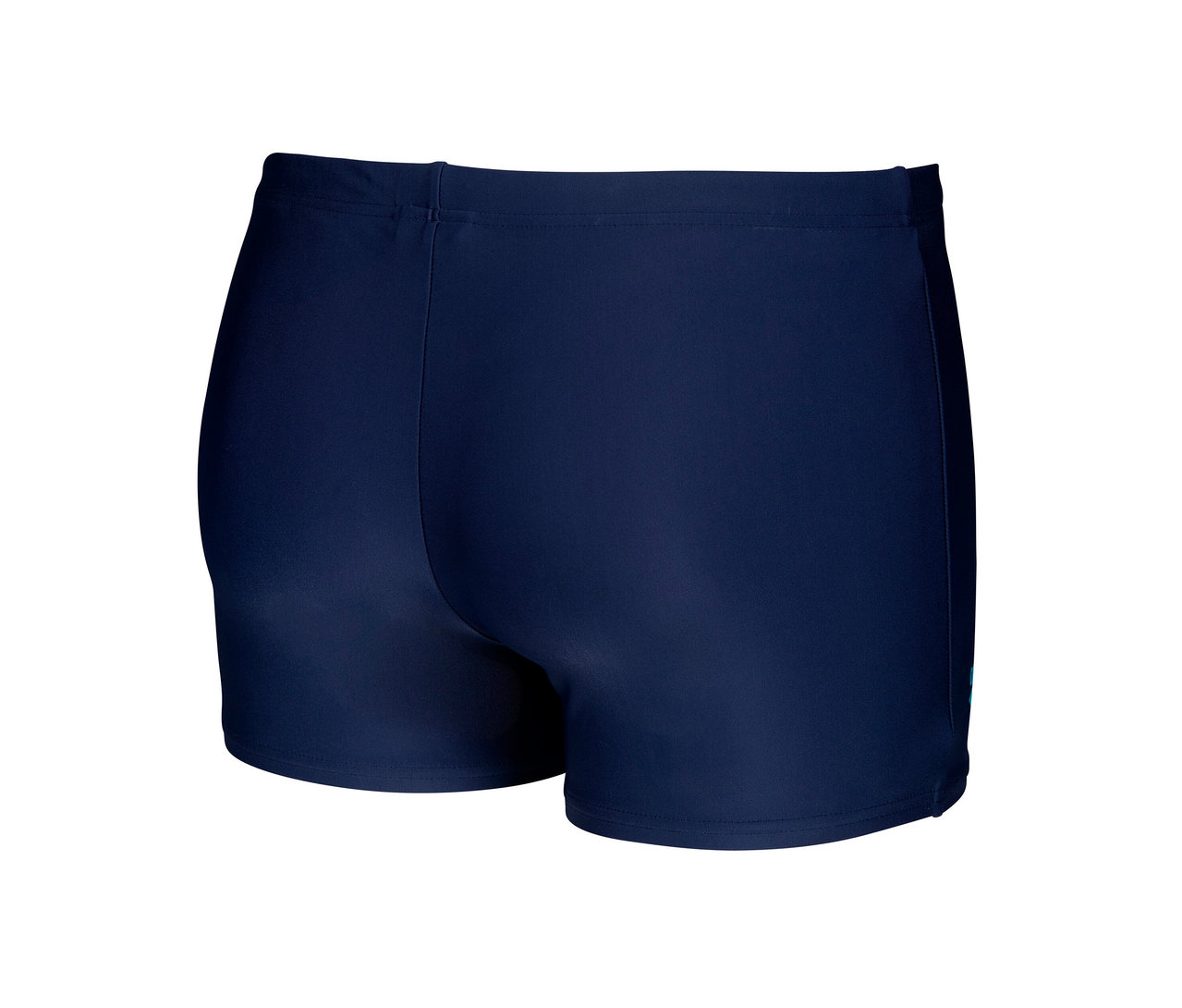 Gros plan sur le maillot de bain arena Scratchy bleu marine.