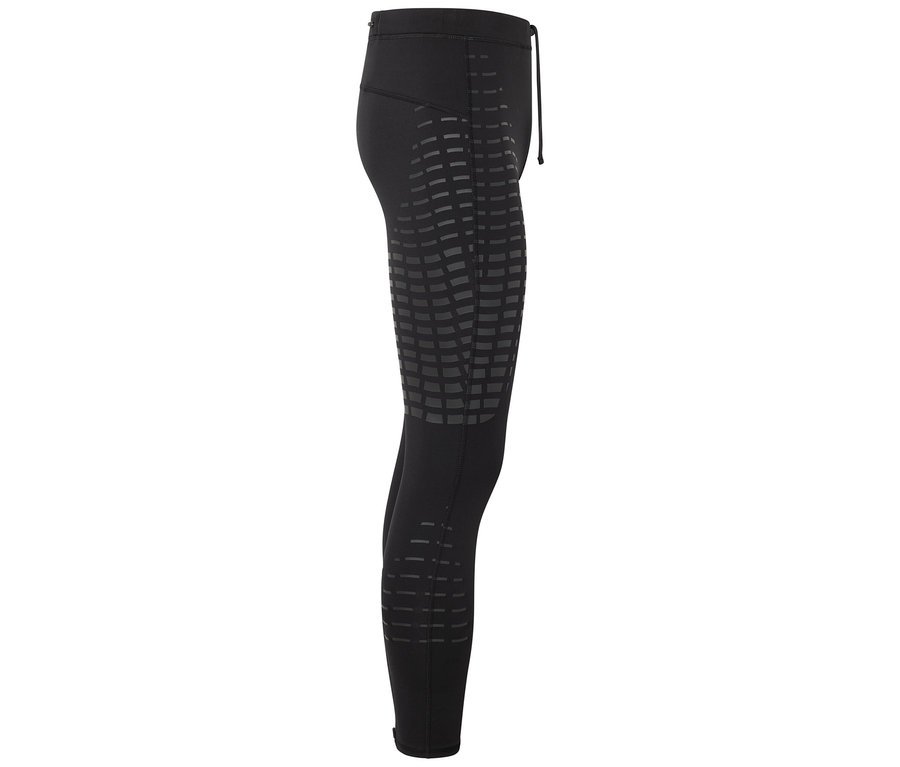 Leggings noirs avec éléments réfléchissants.