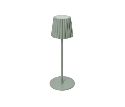 Lampe de table d’extérieur à LED rechargeable sauge.