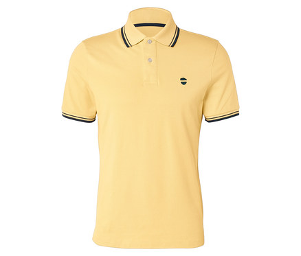 Polo en piqué, jaune