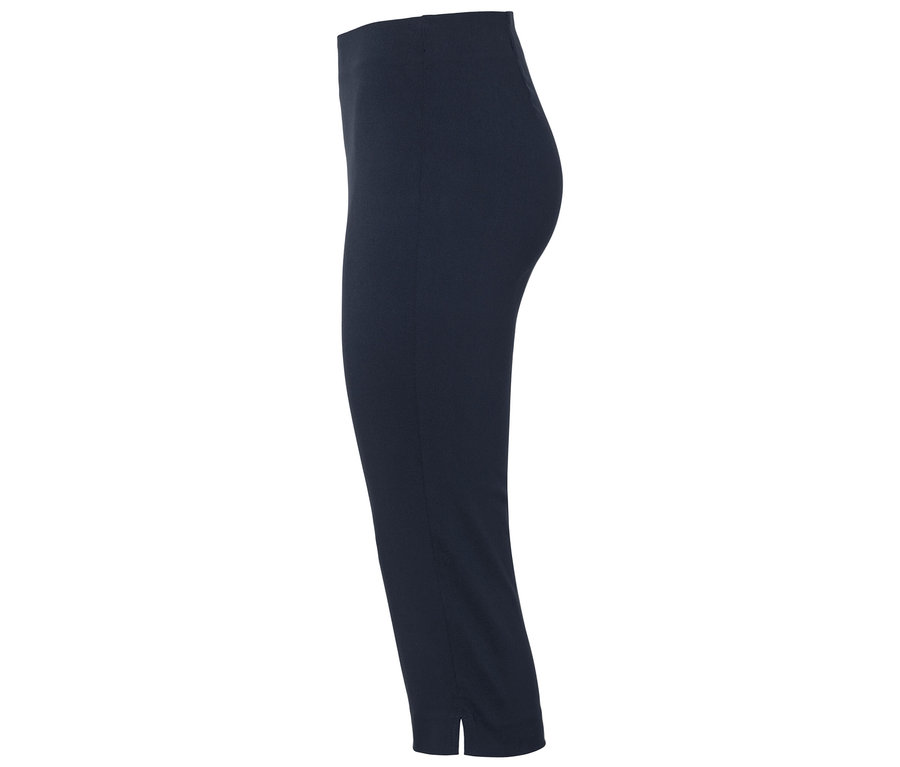 Leggings bleu marine avec fente à la cheville.