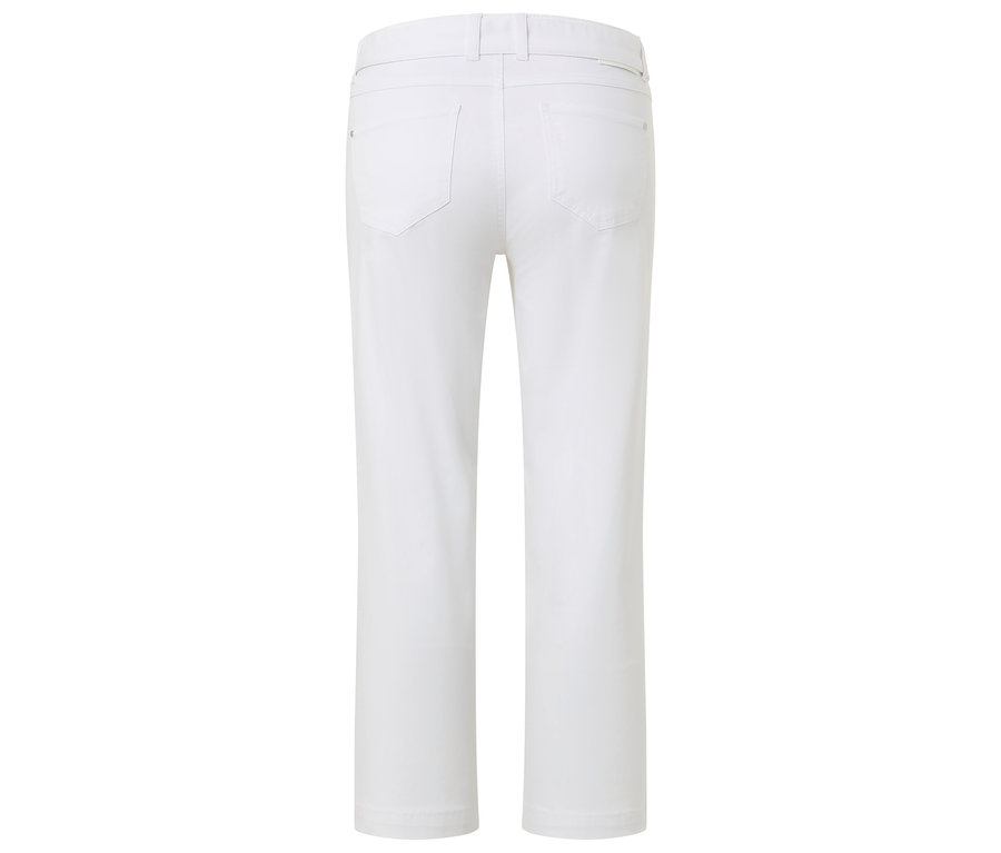 Vue arrière d'un pantalon blanc.
