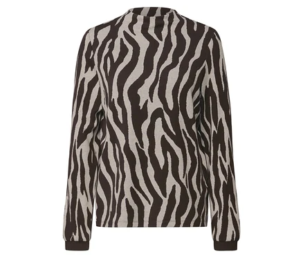Maillot en jacquard Street One à motif zébré.