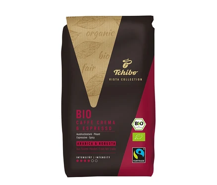 Un paquet de Vista Collection Bio Caffé Crema & Espresso.
