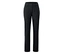 Pantalon noir avec fermeture boutonnée et zippée, doté de deux poches avant.