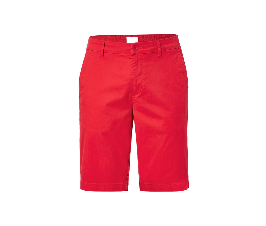 Short chino rouge.