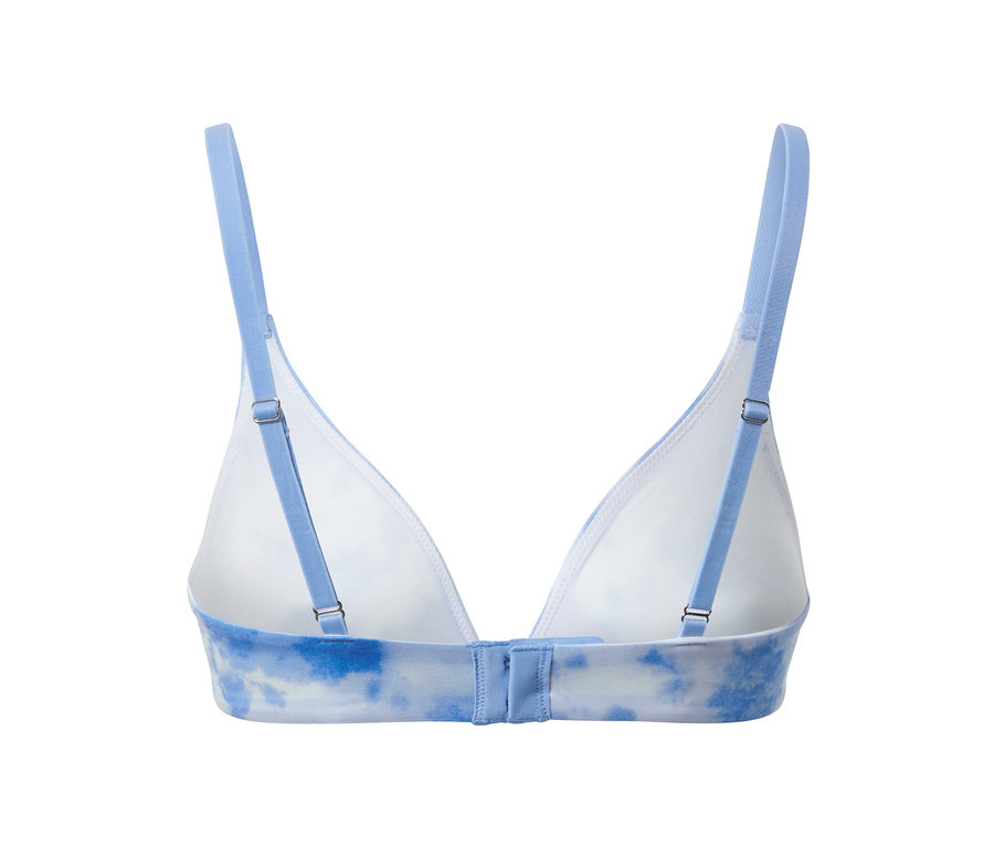 Soutien-gorge souple bleu.