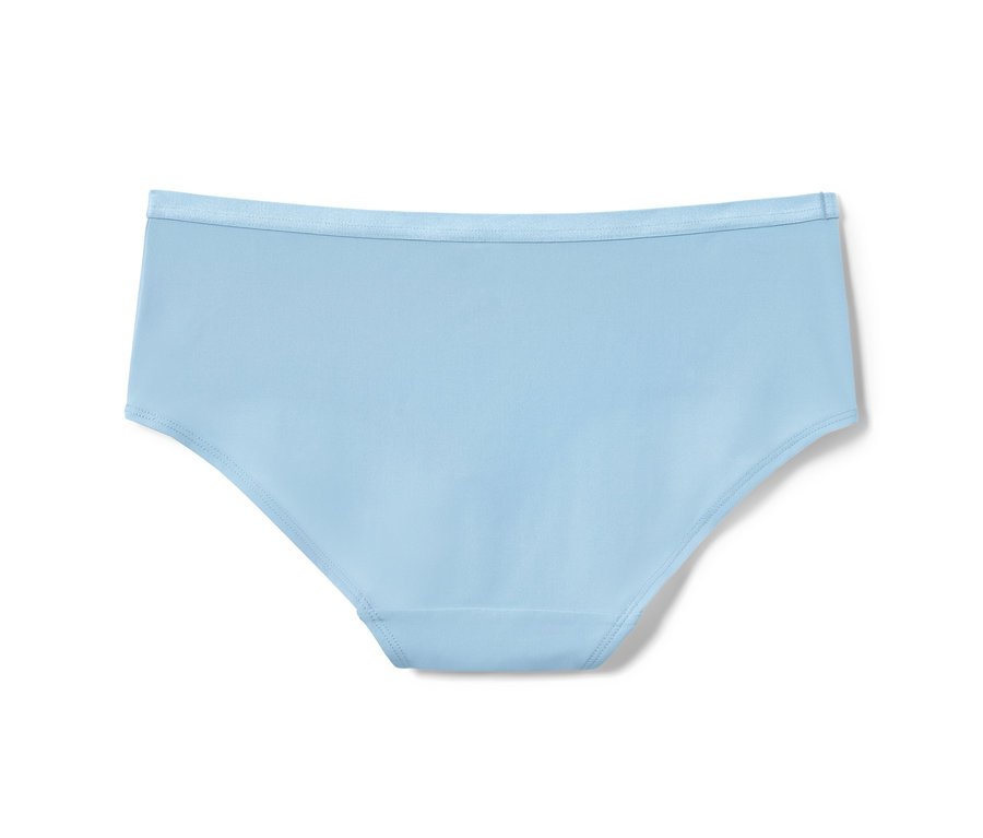 2 culottes bleu clair.