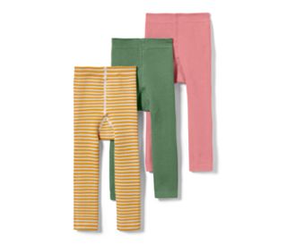 1 x rose, 1 x vert, 1 x jaune rayé