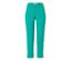 Pantalon stretch 7/8 turquoise sur fond blanc.