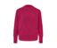 Pull en maille fine rouge framboise.