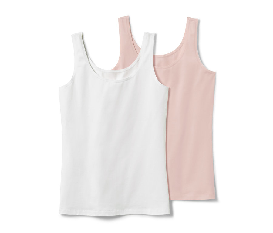 Deux caracos, un blanc et un rose.