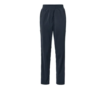 Pantalon de randonnée fonctionnel bleu foncé.