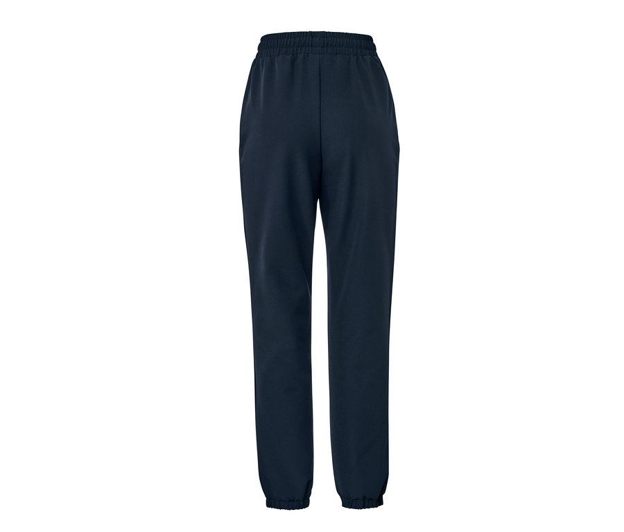 Un pantalon de jogging en softshell bleu marine.