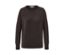 Pull-over marron en maille fine de mérinos.