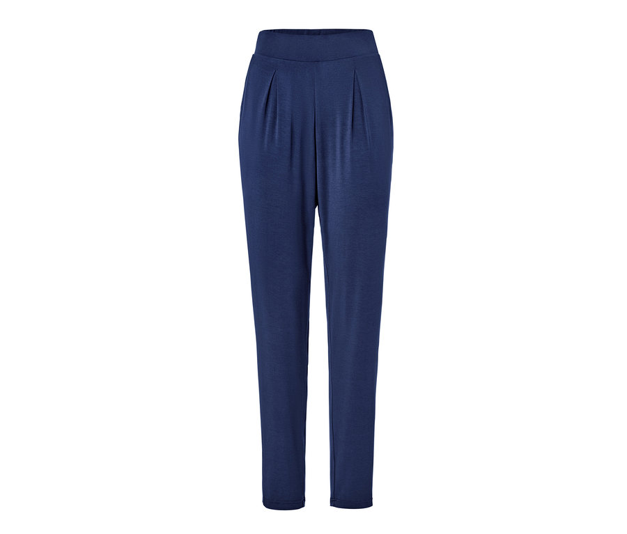 Pantalon en jersey bleu foncé.