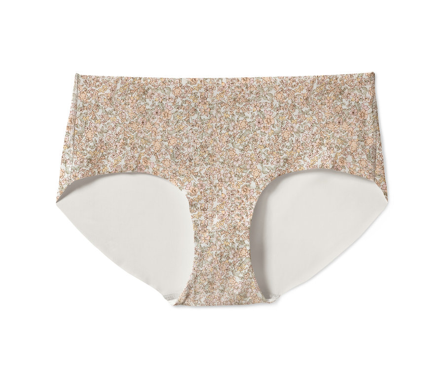 Gros plan d'une culotte Magic Cut à motif floral.