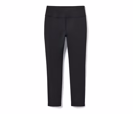 Un legging de sport noir pour enfants sur fond blanc.