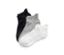 3 paires de chaussettes techniques de sport, noir/blanc/gris - blanc/gris