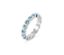 Bague mémoire, aigue-marine - Aigue-marine