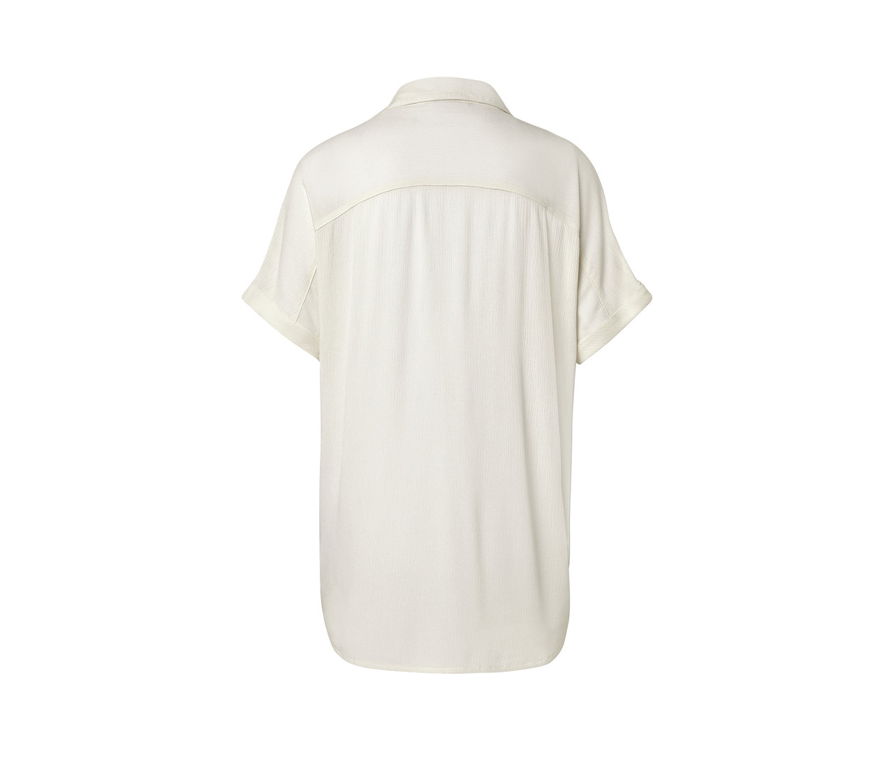 Vue arrière d'une blouse crème.