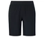Shorts de sport noirs avec ceinture élastique.