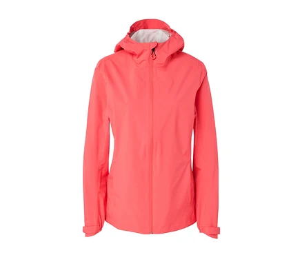 Veste outdoor 2,5 couches orange avec capuche.