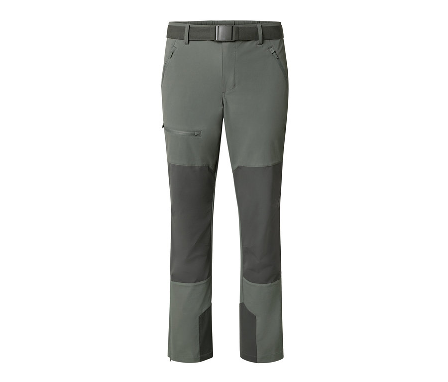 Pantalon d’extérieur kaki avec ceinture.