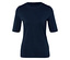 T-shirt bleu marine à manches courtes.