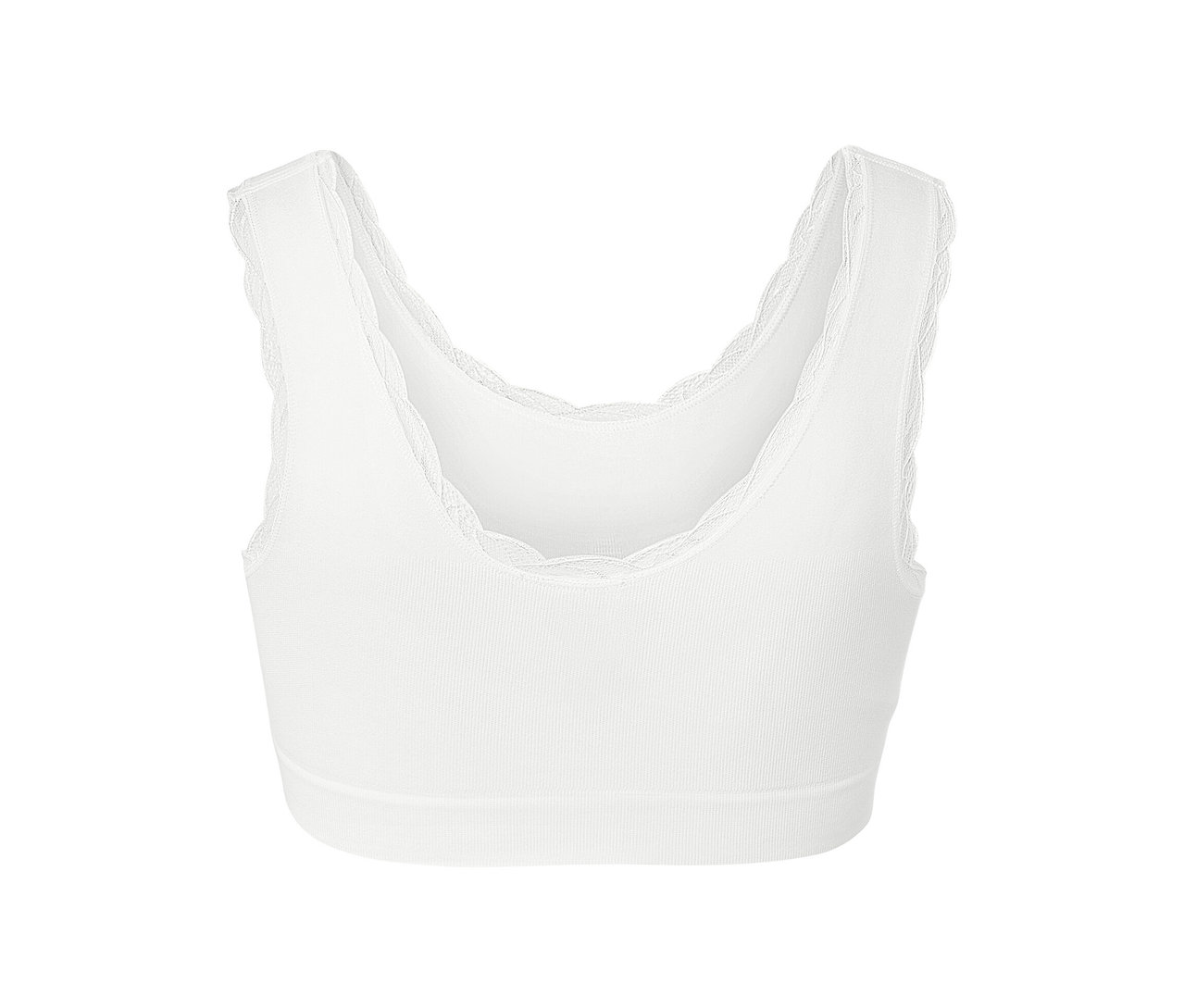 Brassière sans coutures blanche.