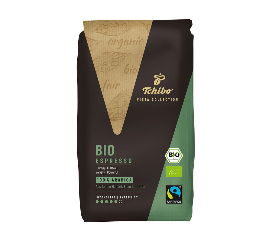 Paquet de Vista Collection Bio Espresso en grains – 1x 1 kg.
