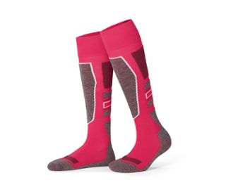 Rouge-gris chiné avec motif rouge foncé-blanc