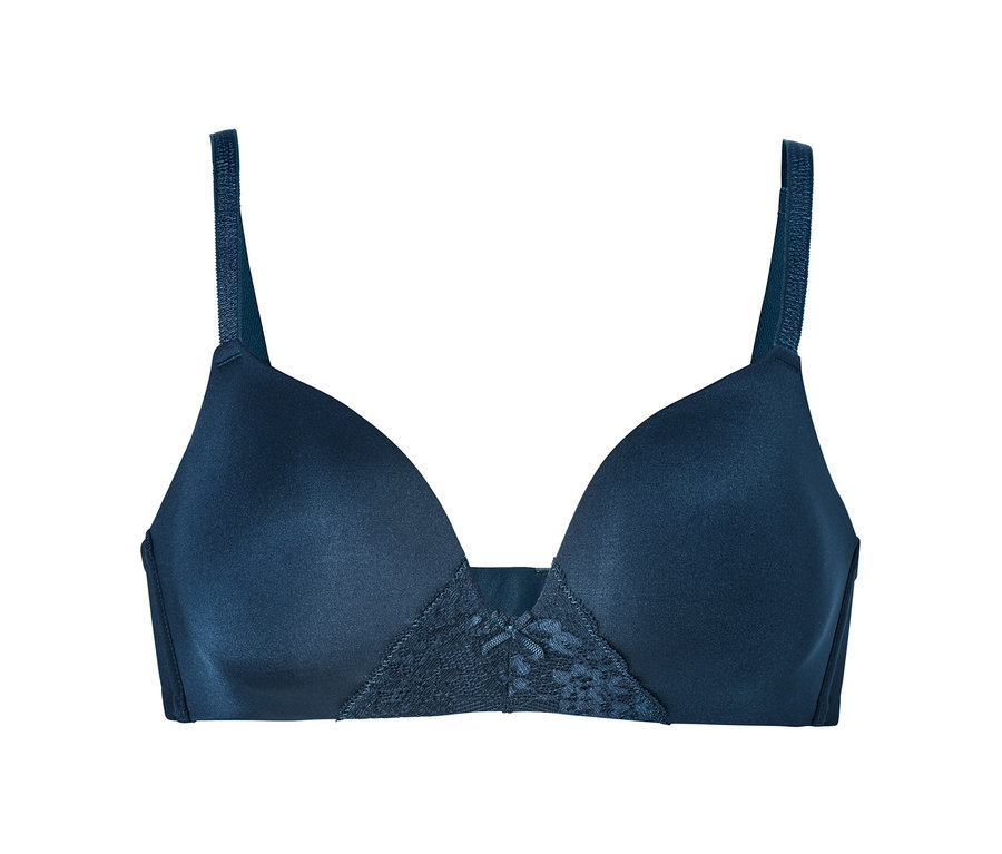 Soutien-gorge à coques souples bleu.