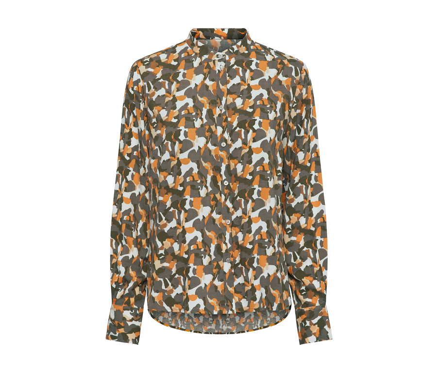 Chemisier à imprimé.