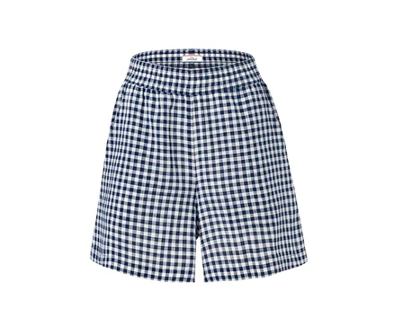 Short tissé à carreaux.