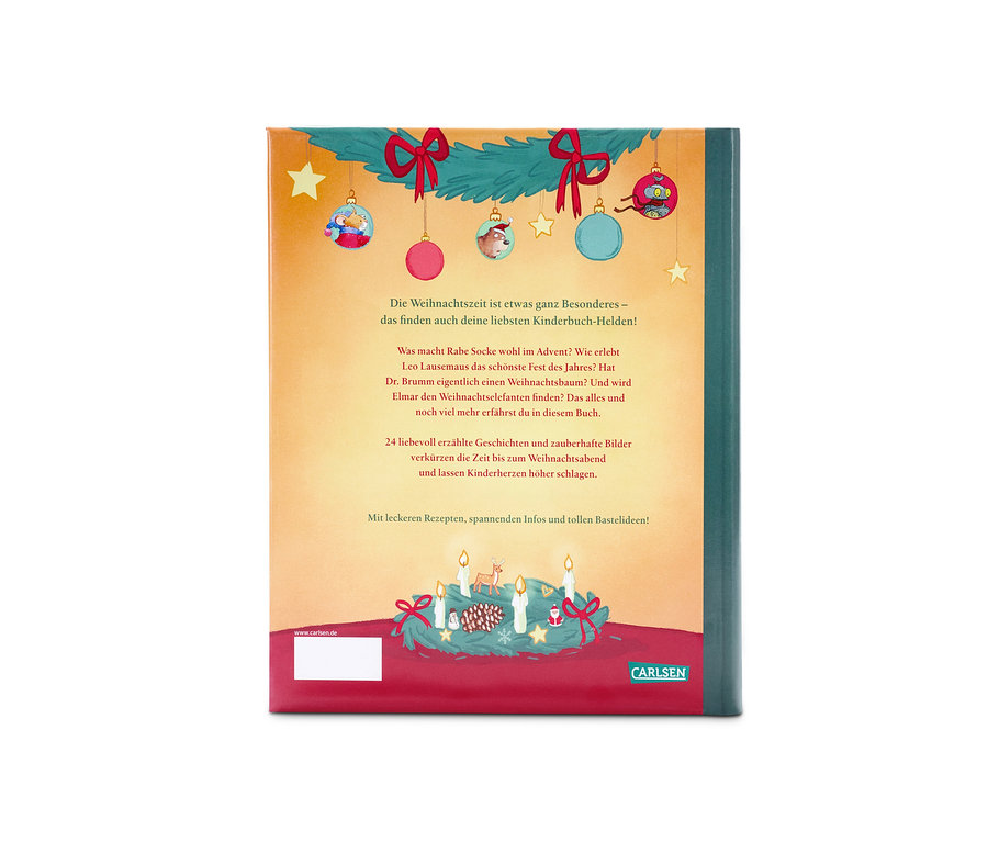 Livre « Weihnachten mit meinen Kinderbuch-Helden » (« Noël avec mes héros de livres pour enfants »).