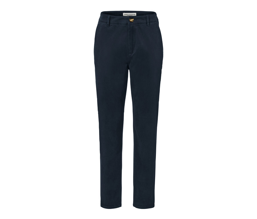 Pantalon chino bleu marine.