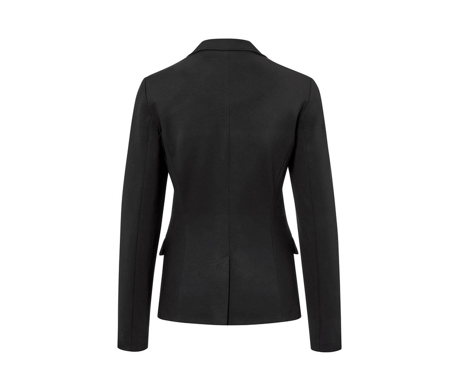 Vue arrière d'un blazer en jersey.