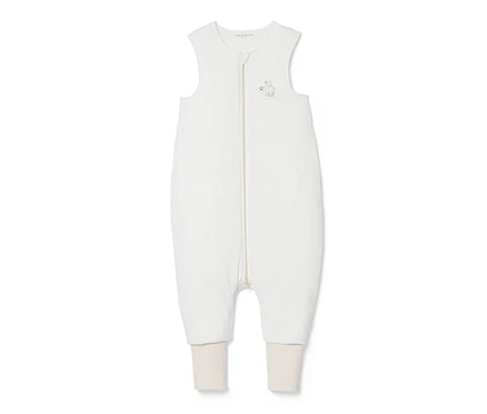 Gigoteuse blanche avec jambes, 2,5 TOG, 110 cm.