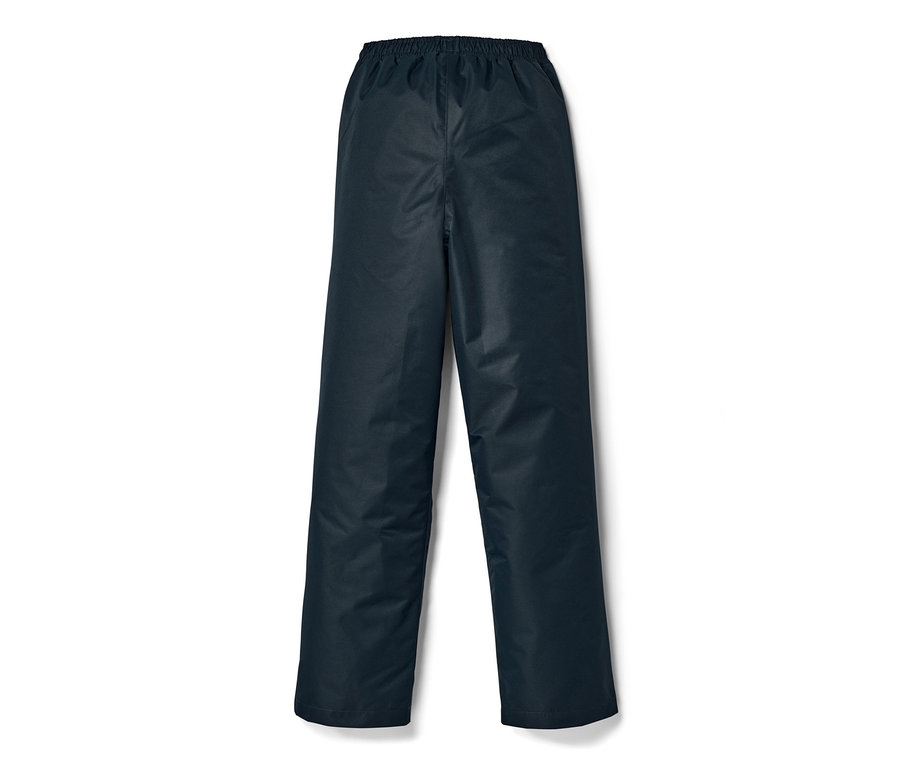 Un pantalon de pluie marine pour enfant.