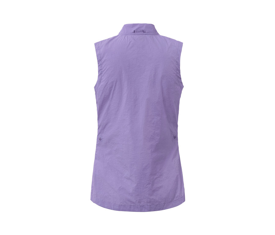 Vue arrière d'une veste de sport 3-en-1 violette.