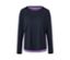 T-shirt de sport 2 en 1 bleu-lilas.