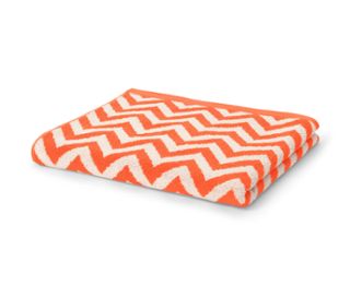 Dentelé orange et blanc