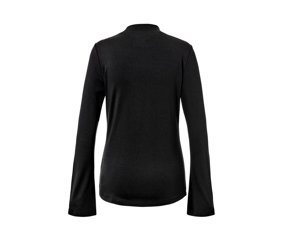 T-shirt de sport à manches longues noir.