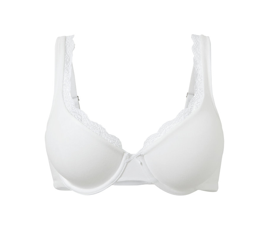 Soutien-gorge à armatures blanc.